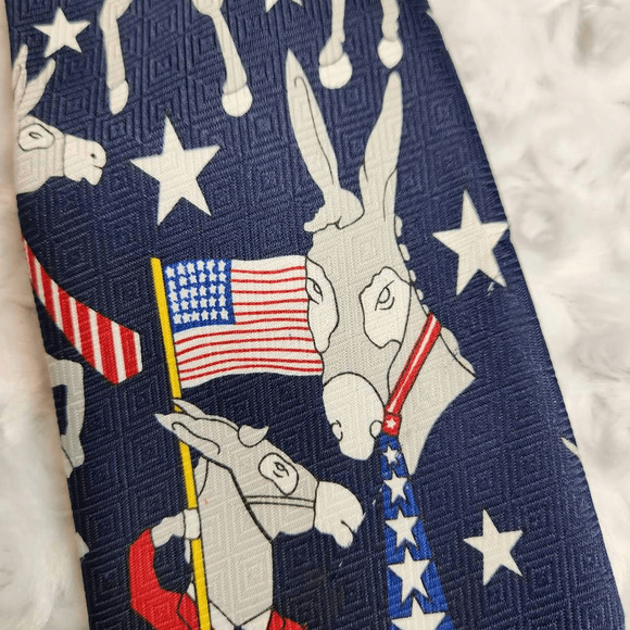A. ROGERS Democrat Donkey Political Tie (4590) - Picture 2 of 3